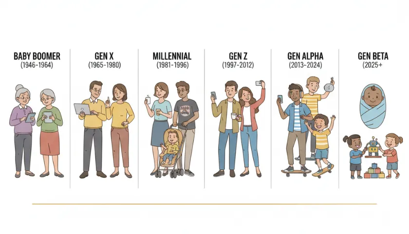 Gen Z Generation Timeline